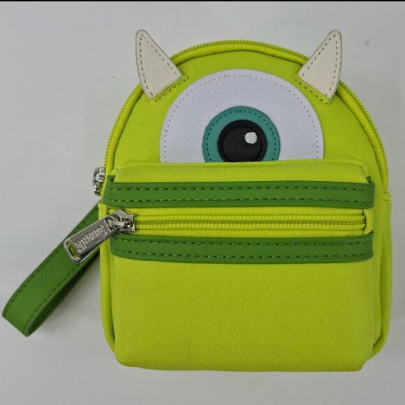 Disney Parks Monsters INC. Mike Wazowski Mini Loungefly Wristlet Backpack new - Picture 1 of 6